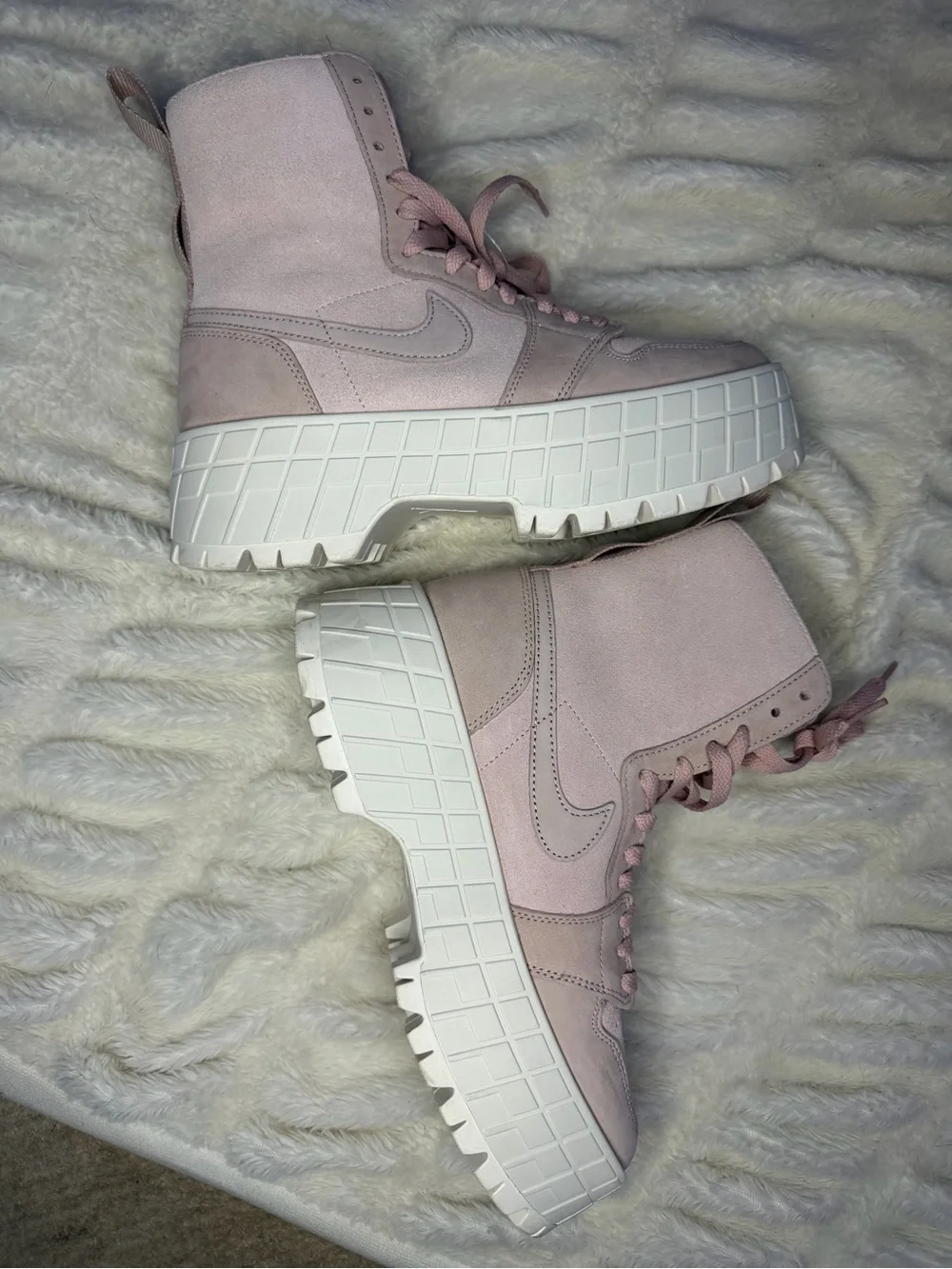 Air Jordan 1 Brooklyn Pink Oxford Platform Boots Women’s 9